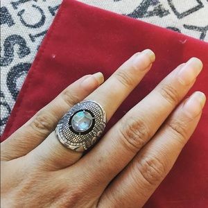 Brighton silver/cubic zirconia ring